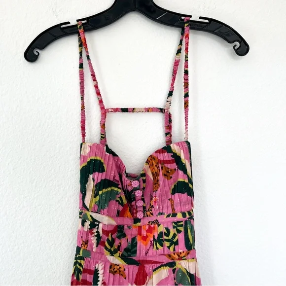 FARM Rio Pink Floral Midi Dress - Picture 8 of 10